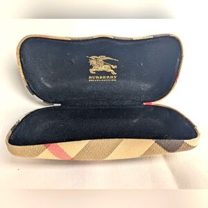 Burberry Glasses Case Gold Logo